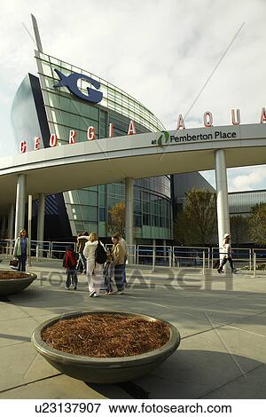 Atlanta, GA, Georgia, Georgia Aquarium at Pemberton Place View Large Photo Image Stock Photo - Atlanta, GA, Georgia, Georgia Aquarium at Pemberton Place. Fotosearch