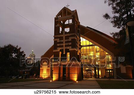 Atlanta, GA, Georgia, Martin Luther King Jr. National Historic Site and Preservation District, church, evening View Large Photo Image Stock Photography - Atlanta, GA, Georgia, Martin Luther King Jr. National Historic Site and Preservation District, church, evening. Fotosearch