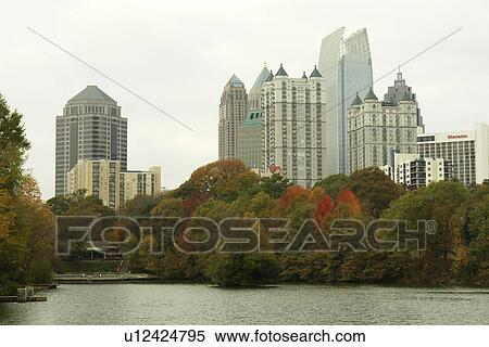 Atlanta, GA, Georgia, Piedmont Park, Midtown skyline, autumn View Large Photo Image Stock Photography - Atlanta, GA, Georgia, Piedmont Park, Midtown skyline, autumn. Fotosearch