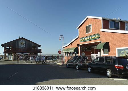 Stock Image -  Bandon, OR, Oregon, Pacific Ocean, Old Town Bandon. Fotosearch