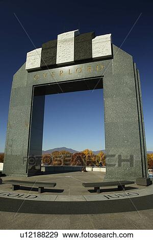 Stock Photo -  Bedford, VA, Virginia, The National D-Day Memorial, Overlord Arch. Fotosearch
