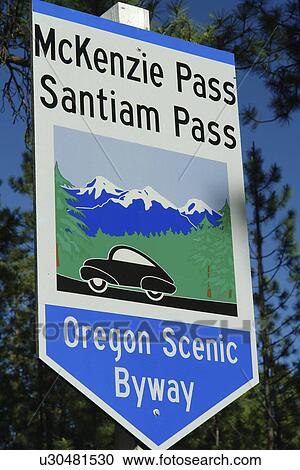 Bend, OR, Oregon, Deschutes National Forest, McKenzie Pass, Santiam Pass, Oregon Scenic Byway, road sign View Large Photo Image Stock Image - Bend, OR, Oregon, Deschutes National Forest, McKenzie Pass, Santiam Pass, Oregon Scenic Byway, road sign. Fotosearch