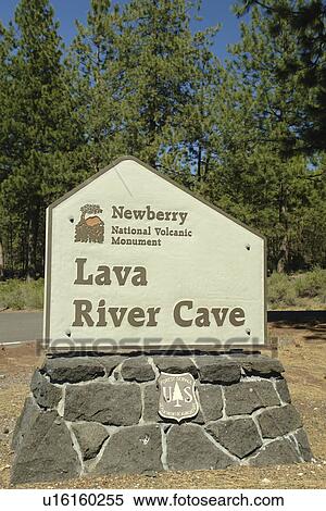 Bend, OR, Oregon, Newberry National Volcanic Monument, Lava River Cave, Deschutes National Forest, entrance sign View Large Photo Image Stock Photography - Bend, OR, Oregon, Newberry National Volcanic Monument, Lava River Cave, Deschutes National Forest, entrance sign. Fotosearch