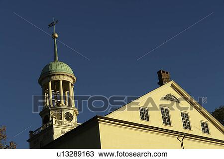 Stock Image -  Bethlehem, PA, Pennsylvania, Central Moravian Church. Fotosearch