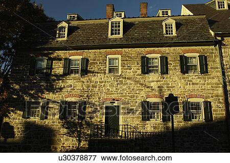 Bethlehem, PA, Pennsylvania, Moravian Museum of Bethlehem, Sister House, Central Moravian Church Campus View Large Photo Image Stock Photo - Bethlehem, PA, Pennsylvania, Moravian Museum of Bethlehem, Sister House, Central Moravian Church Campus. Fotosearch