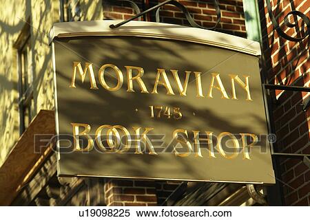 Bethlehem, PA, Pennsylvania, Moravian Book Shop, sign View Large Photo Image Stock Photography -  Bethlehem, PA, Pennsylvania, Moravian Book Shop, sign. Fotosearch