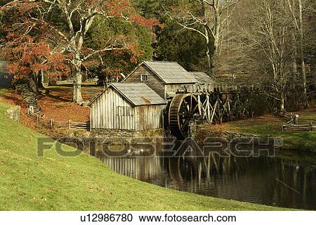 Blue Ridge Parkway, VA, Virginia, Blue Ridge Mountains, Mabry Mills, gristmill View Large Photo Image Stock Image - Blue Ridge Parkway, VA, Virginia, Blue Ridge Mountains, Mabry Mills, gristmill. Fotosearch