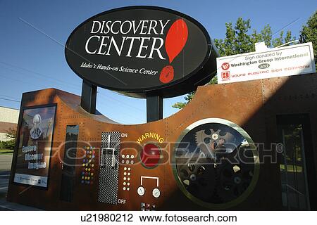 Stock Image -  Boise, ID, Idaho, Discovery Center, Julia Davis Park. Fotosearch