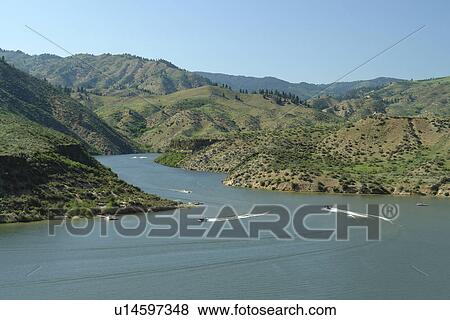 Boise, ID, Idaho, Ponderosa Pine Scenic Byway, Boise National Forest, Arrowrock Reservoir, Boise River View Large Photo Image Stock Photo - Boise, ID, Idaho, Ponderosa Pine Scenic Byway, Boise National Forest, Arrowrock Reservoir, Boise River. Fotosearch