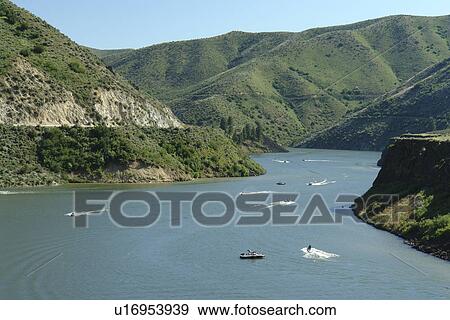 Boise, ID, Idaho, Ponderosa Pine Scenic Byway, Boise National Forest, Arrowrock Reservoir, Boise River View Large Photo Image Stock Photo - Boise, ID, Idaho, Ponderosa Pine Scenic Byway, Boise National Forest, Arrowrock Reservoir, Boise River. Fotosearch