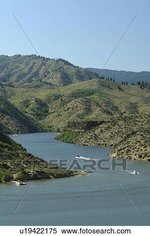Boise, ID, Idaho, Ponderosa Pine Scenic Byway, Boise National Forest, Arrowrock Reservoir, Boise River View Large Photo Image Stock Photography - Boise, ID, Idaho, Ponderosa Pine Scenic Byway, Boise National Forest, Arrowrock Reservoir, Boise River. Fotosearch