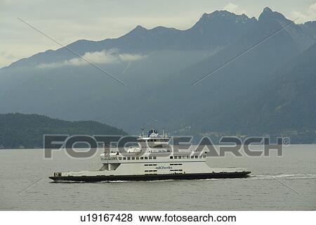 British Columbia, Canada, Strait of Georgia, BC Ferries, Horseshoe Bay View Large Photo Image Stock Photo - British Columbia, Canada, Strait of Georgia, BC Ferries, Horseshoe Bay. Fotosearch