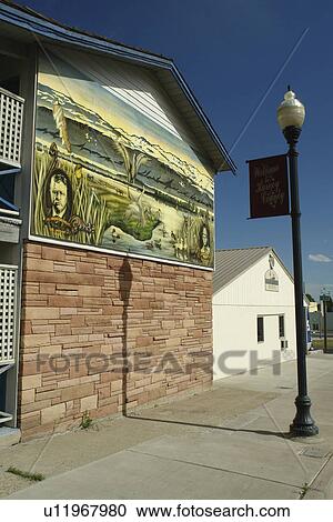 Burns, OR, Oregon, Teddy Roosevelt wall mural View Large Photo Image Stock Image - Burns, OR, Oregon, Teddy Roosevelt wall mural. Fotosearch