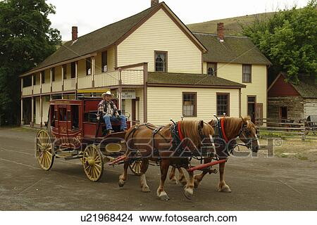 Cachet Creek, British Columbia, Canada, Historic Hat Creek Ranch, stage coach ride View Large Photo Image Picture - Cachet Creek, British Columbia, Canada, Historic Hat Creek Ranch, stage coach ride. Fotosearch