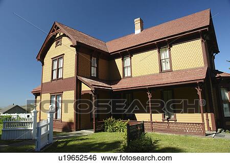 Stock Photograph -  Cape Blanco State Park, OR, Oregon, Pacific Ocean, Pacific Coast Scenic Byway, Rt Route, Highway 101, The Hughes House. Fotosearch