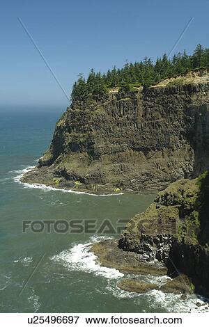 Cape Meares, OR, Oregon, Pacific Ocean, Pacific Coast Scenic Byway, Rt Route, Highway 101, Cape Meares State Scenic Viewpoint, overlook View Large Photo Image Stock Photo - Cape Meares, OR, Oregon, Pacific Ocean, Pacific Coast Scenic Byway, Rt Route, Highway 101, Cape Meares State Scenic Viewpoint, overlook. Fotosearch