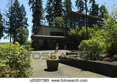 Stock Photography -  Castle Rock, WA, Washington, Mount St. Helens National Volcanic Monument, Mount St. Helens Visitor Center. Fotosearch