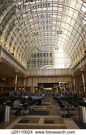 Picture -  Charlotte, NC, North Carolina, Downtown, cafeteria. Fotosearch