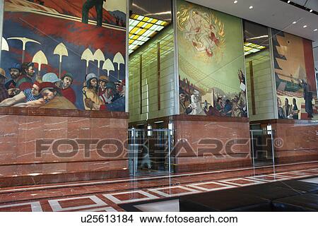 Charlotte, NC, North Carolina, Downtown, frescoes inside Bank of America Building lobby View Large Photo Image Picture - Charlotte, NC, North Carolina, Downtown, frescoes inside Bank of America Building lobby. Fotosearch