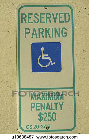 Charlotte, NC, North Carolina Reserved Parking for Handicapped sign, View Large Photo Image Stock Photo - Charlotte, NC, North Carolina Reserved Parking for Handicapped sign, . Fotosearch
