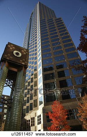 Charlotte, NC, North Carolina, Downtown, high-rise buildings, clock, autumn View Large Photo Image Stock Photo - Charlotte, NC, North Carolina, Downtown, high-rise buildings, clock, autumn. Fotosearch