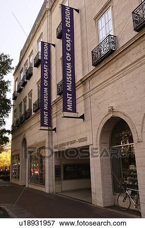 Stock Photo -  Charlotte, NC, North Carolina, Downtown, Mint Museum of Craft & Design. Fotosearch