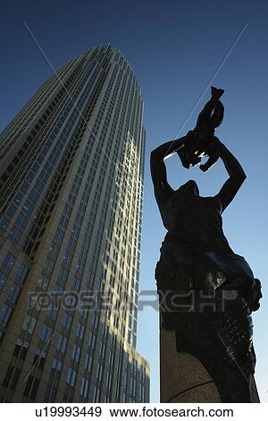Charlotte, NC, North Carolina, Downtown, The Square, Mother lifting child to sky bronze statue hope for city's future View Large Photo Image Stock Photo - Charlotte, NC, North Carolina, Downtown, The Square, Mother lifting child to sky bronze statue hope for city's future. Fotosearch