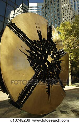 Stock Photograph -  Charlotte, NC, North Carolina, Downtown, sculpture. Fotosearch