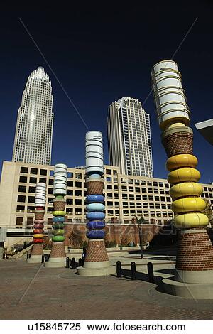 Stock Photography -  Charlotte, NC, North Carolina, Downtown Skyline. Fotosearch
