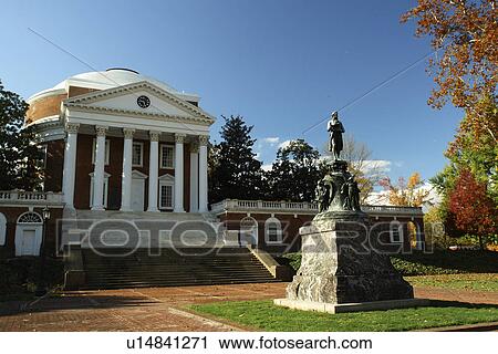 Stock Image -  Charlottesville, VA, Virginia, University of Virginia, Rotunda. Fotosearch
