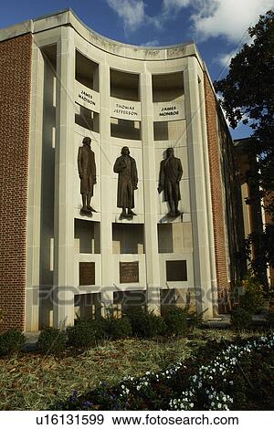 Charlottesville, VA, Virginia, Downtown, City Hall, Presidents, James Madison, Thomas Jefferson, James Monroe View Large Photo Image Stock Photo - Charlottesville, VA, Virginia, Downtown, City Hall, Presidents, James Madison, Thomas Jefferson, James Monroe. Fotosearch