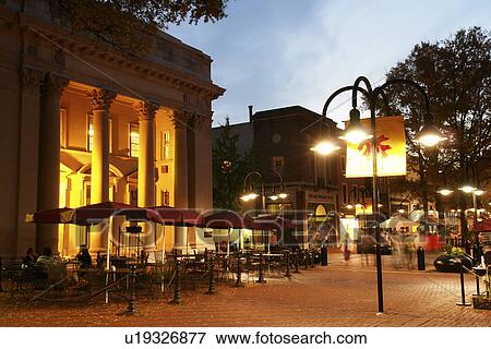 Charlottesville, VA, Virginia, Historic Downtown, evening View Large Photo Image Stock Photo - Charlottesville, VA, Virginia, Historic Downtown, evening. Fotosearch