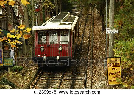 Chattanooga, TN, Tennessee, Lookout Mountain Incline Railway, autumn View Large Photo Image Stock Photo - Chattanooga, TN, Tennessee, Lookout Mountain Incline Railway, autumn. Fotosearch