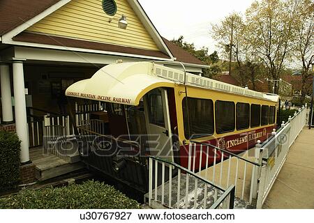 Chattanooga, TN, Tennessee, Lookout Mountain Incline Railway, autumn, terminal View Large Photo Image Stock Photo - Chattanooga, TN, Tennessee, Lookout Mountain Incline Railway, autumn, terminal. Fotosearch