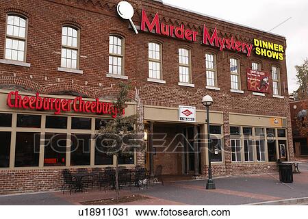 Stock Image -  Chattanooga, TN, Tennessee, Murder Mystery Dinner Shows. Fotosearch
