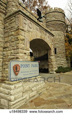 Chattanooga, TN, Tennessee, Point Park, Lookout Mountain, Chickamauga and Chattanooga National Military Park, entrance View Large Photo Image Stock Photo - Chattanooga, TN, Tennessee, Point Park, Lookout Mountain, Chickamauga and Chattanooga National Military Park, entrance. Fotosearch
