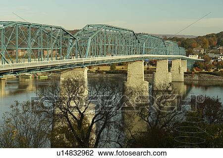 Chattanooga, TN, Tennessee, Tennessee River, bridge View Large Photo Image Stock Image - Chattanooga, TN, Tennessee, Tennessee River, bridge. Fotosearch