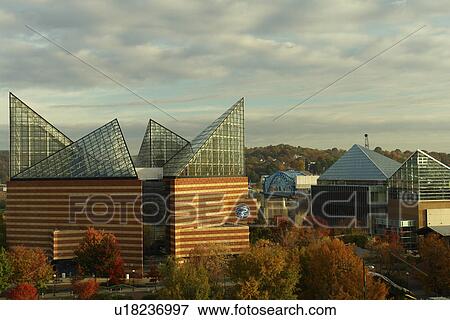 Chattanooga, TN, Tennessee, Tennessee Aquarium, aerial view View Large Photo Image Stock Photo - Chattanooga, TN, Tennessee, Tennessee Aquarium, aerial view. Fotosearch
