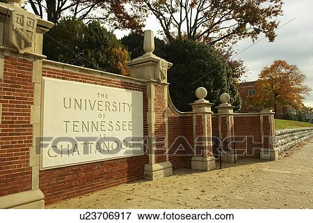 Chattanooga, TN, Tennessee, University of Tennessee at Chattanooga, entrance sign, UT View Large Photo Image Stock Photo - Chattanooga, TN, Tennessee, University of Tennessee at Chattanooga, entrance sign, UT. Fotosearch
