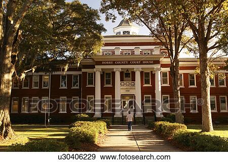 Stock Photo -  Conway, SC, South Carolina, downtown, Horry County Court House. Fotosearch