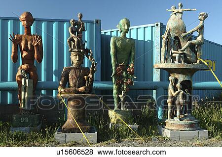 Crescent City, CA, California, Pacific Ocean, Art display, outdoors, Art Gallery, sculptures, statues View Large Photo Image Stock Photo - Crescent City, CA, California, Pacific Ocean, Art display, outdoors, Art Gallery, sculptures, statues. Fotosearch