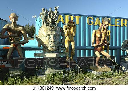 Crescent City, CA, California, Pacific Ocean, Art display, outdoors, Art Gallery, sculptures, statues View Large Photo Image Stock Photo - Crescent City, CA, California, Pacific Ocean, Art display, outdoors, Art Gallery, sculptures, statues. Fotosearch