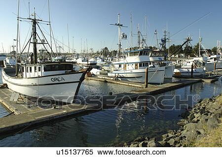 Crescent City, CA, California, Pacific Ocean, Crescent City Harbor, fishing boats View Large Photo Image Stock Photography - Crescent City, CA, California, Pacific Ocean, Crescent City Harbor, fishing boats. Fotosearch