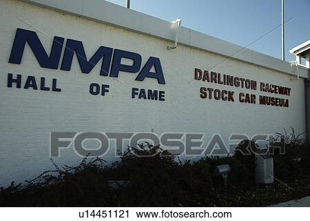 Stock Image -  Darlington, SC, South Carolina, Darlington Speedway, NMPA Hall of Fame, Darlington Raceway Stock Car Museum. Fotosearch