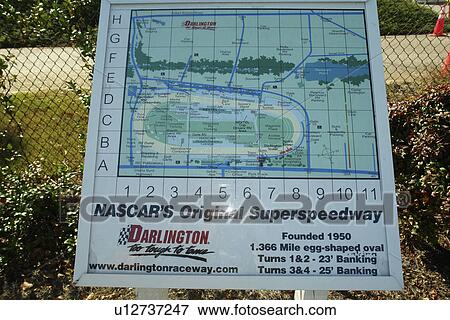 Darlington, SC, South Carolina, Darlington Speedway, NASCAR's Original Superspeedway, track design, sign View Large Photo Image Stock Photo - Darlington, SC, South Carolina, Darlington Speedway, NASCAR's Original Superspeedway, track design, sign. Fotosearch