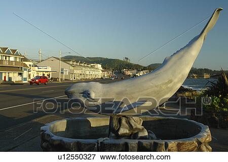 Stock Photo -  Depoe Bay, OR, Oregon, Pacific Ocean, Pacific Coast Scenic Byway, Rt Route, Highway 101. Fotosearch