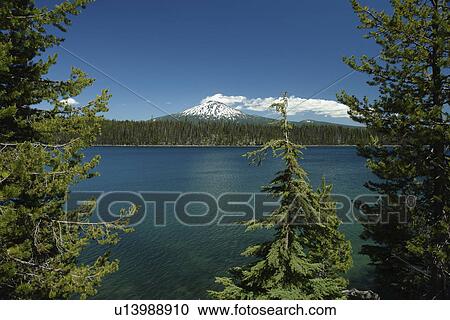 Deschutes National Forest, OR, Oregon, Mount Bachelor, Cascade Lakes National Scenic Byway, Cascade Range, Lava Lakes View Large Photo Image Stock Image - Deschutes National Forest, OR, Oregon, Mount Bachelor, Cascade Lakes National Scenic Byway, Cascade Range, Lava Lakes. Fotosearch