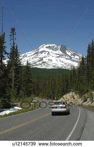 Deschutes National Forest, OR, Oregon, Mount Bachelor, Cascade Lakes National Scenic Byway, Cascade Range View Large Photo Image Stock Photo - Deschutes National Forest, OR, Oregon, Mount Bachelor, Cascade Lakes National Scenic Byway, Cascade Range. Fotosearch