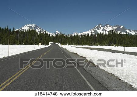 Deschutes National Forest, OR, Oregon, Mount Bachelor, Cascade Lakes National Scenic Byway, Cascade Range View Large Photo Image Stock Photo - Deschutes National Forest, OR, Oregon, Mount Bachelor, Cascade Lakes National Scenic Byway, Cascade Range. Fotosearch