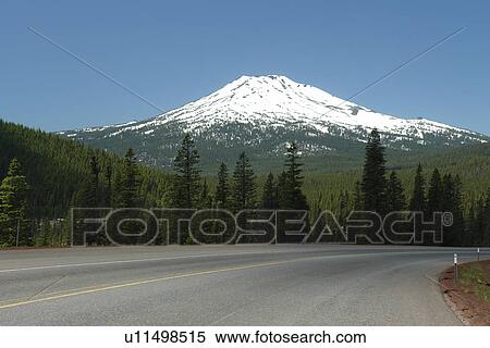 Deschutes National Forest, OR, Oregon, Mount Bachelor, Cascade Lakes National Scenic Byway, Cascade Range View Large Photo Image Stock Photography - Deschutes National Forest, OR, Oregon, Mount Bachelor, Cascade Lakes National Scenic Byway, Cascade Range. Fotosearch